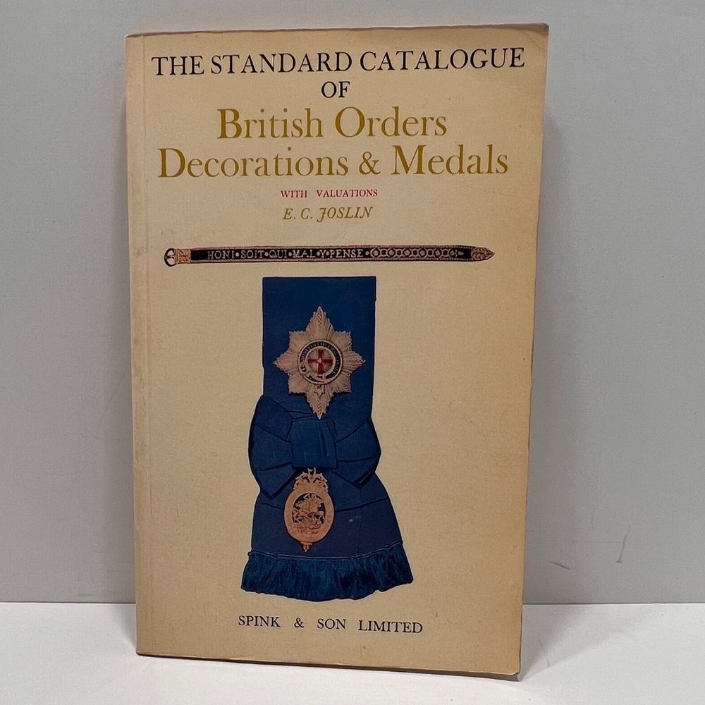 British Orders Decorations & Medals with Valuations 1969 w/1970 Price Supplement